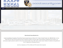 Tablet Screenshot of boostsecurity.com